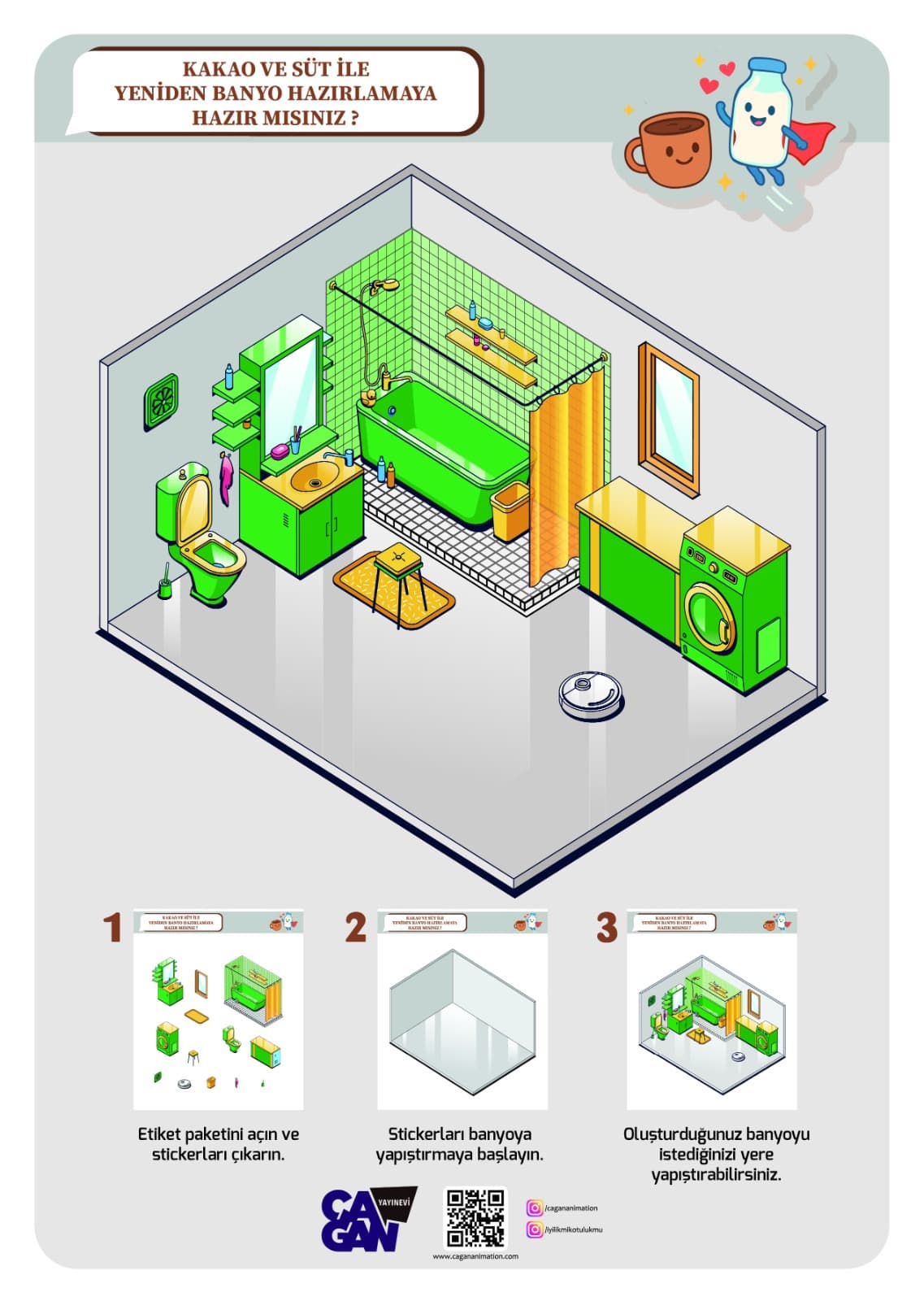 Kakao ve Süt ile Banyo Hazırlamaya Hazır mısınız? kitap kapağı