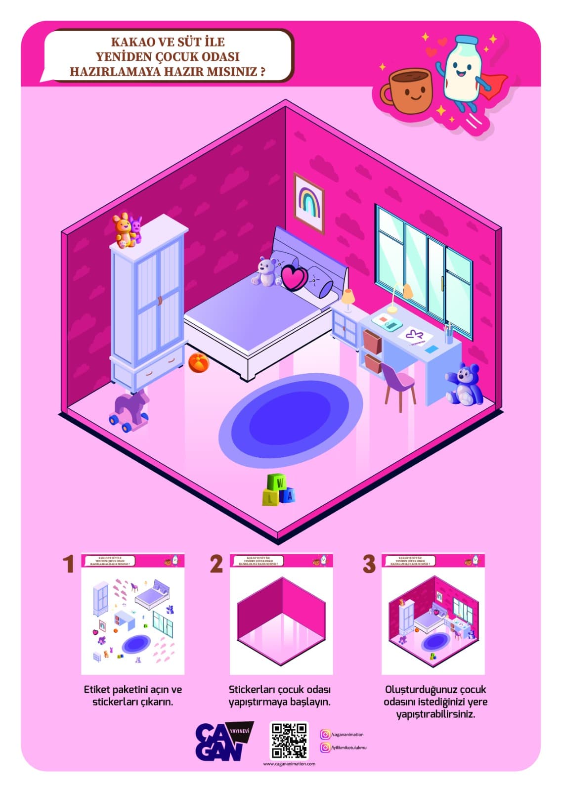 Kakao ve Süt ile Çocuk Odası Hazırlamaya Hazır mısınız? kitap kapağı